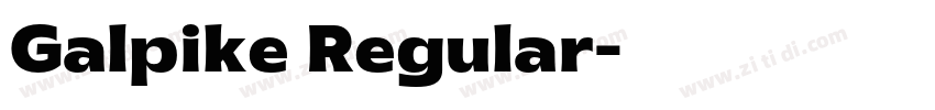 Galpike Regular字体转换